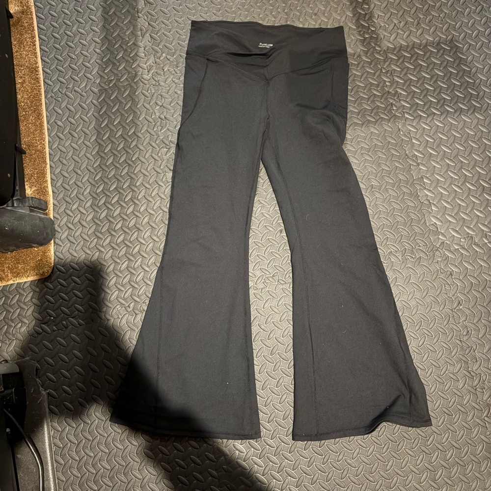 Fabletics Black Flare Yoga Pants
